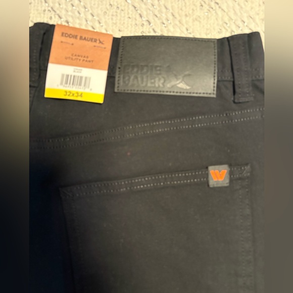 Black Canvas Pants Eddie Bauer Men’s Utility Pant - Picture 12 of 16